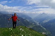 Da Cacciamali di Ardesio anello del Monte Secco, salito per creste, disceso da oltre Cima Vaccaro ( il 28 maggio 2015) - FOTOGALLERY